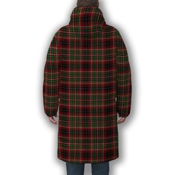 ScotsTee Shop Scottish Innes of Cowie Ancient Crest Tartan Long Down Jacket Winter White Duck Down Plaid