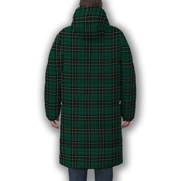 ScotsTee Shop Scottish MacLean of Duart Hunting Modern Crest Tartan Long Down Jacket Winter White Duck Down Plaid
