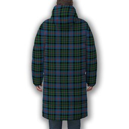 ScotsTee Shop Scottish McCallum of Berwick Ancient Crest Tartan Long Down Jacket Winter White Duck Down Plaid