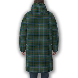 ScotsTee Shop Scottish Ogilvie (Ogilvy) Hunting Ancient Crest Tartan Long Down Jacket Winter White Duck Down Plaid