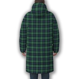 ScotsTee Shop Scottish MacDonald of the Isles Hunting Ancient Crest Tartan Long Down Jacket Winter White Duck Down Plaid