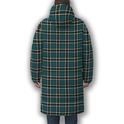ScotsTee Shop Scottish MacTavish Dress Ancient Crest Tartan Long Down Jacket Winter White Duck Down Plaid