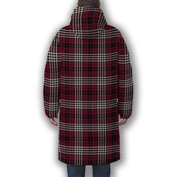 ScotsTee Shop Scottish Little of Morton Rigg Modern Crest Tartan Long Down Jacket Winter White Duck Down Plaid