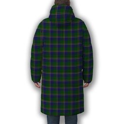 ScotsTee Shop Scottish Turnbull Hunting 1983 2 Crest Tartan Long Down Jacket Winter White Duck Down Plaid