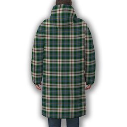 ScotsTee Shop Scottish McLeod Of Californian Ancient Crest Tartan Long Down Jacket Winter White Duck Down Plaid