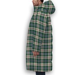 ScotsTee Shop Scottish McLeod Of Californian Ancient Crest Tartan Long Down Jacket Winter White Duck Down Plaid