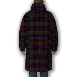ScotsTee Shop Scottish MacDonald of Clan Ranald Crest Tartan Long Down Jacket Winter White Duck Down Plaid