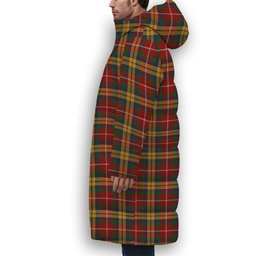 ScotsTee Shop Scottish Young Presidents Organisation Dress Crest Tartan Long Down Jacket Winter White Duck Down Plaid