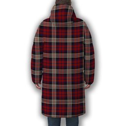 ScotsTee Shop Scottish McDonald Dress Irish Crest Tartan Long Down Jacket Winter White Duck Down Plaid
