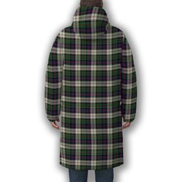 ScotsTee Shop Scottish McCallum Dress Modern Crest Tartan Long Down Jacket Winter White Duck Down Plaid