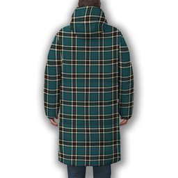 ScotsTee Shop Scottish Thompson Society Dress Blue Ancient Crest Tartan Long Down Jacket Winter White Duck Down Plaid