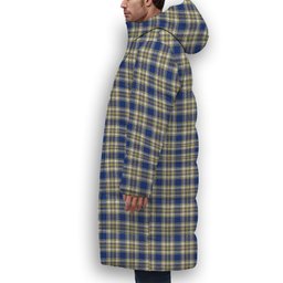 ScotsTee Shop Scottish Livingstone Dress Modern Crest Tartan Long Down Jacket Winter White Duck Down Plaid