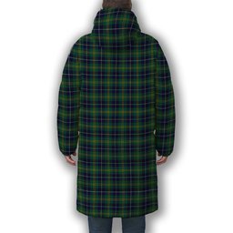 ScotsTee Shop Scottish Turnbull Hunting Modern Clan Crest Tartan Long Down Jacket Winter White Duck Down Plaid