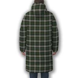 ScotsTee Shop Scottish McLaren Dress Crest Tartan Long Down Jacket Winter White Duck Down Plaid