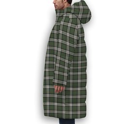 ScotsTee Shop Scottish McLaren Dress Crest Tartan Long Down Jacket Winter White Duck Down Plaid