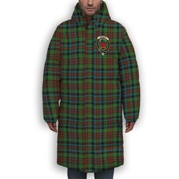 ScotsTee Shop Scottish McDuff Hunting Ancient Crest Tartan Long Down Jacket Winter White Duck Down Plaid