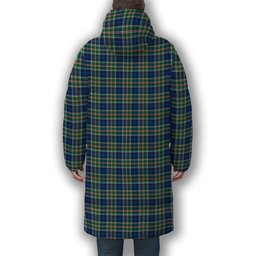 ScotsTee Shop Scottish Reid (Mill City) Modern Clan Crest Tartan Long Down Jacket Winter White Duck Down Plaid