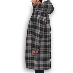 ScotsTee Shop Scottish Malcolm Dress Lochcarron 2005 Crest Tartan Long Down Jacket Winter White Duck Down Plaid