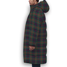 ScotsTee Shop Scottish Stewart of Appin Hunting Modern Clan Crest Tartan Long Down Jacket Winter White Duck Down Plaid
