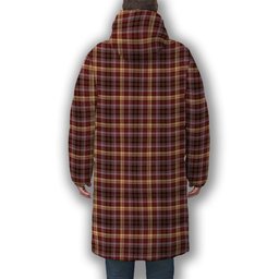 ScotsTee Shop Scottish McKay of Strathnaver Modern Crest Tartan Long Down Jacket Winter White Duck Down Plaid