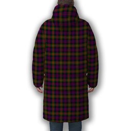 ScotsTee Shop Scottish MacDonell Of Glengarry Modern Crest Tartan Long Down Jacket Winter White Duck Down Plaid