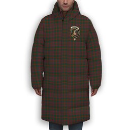 ScotsTee Shop Scottish Matheson Hunting STS incomplete sett Crest Tartan Long Down Jacket Winter White Duck Down Plaid
