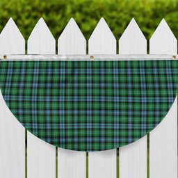 ScotsTee Shop Scottish Arbuthnot Ancient Tartan Non-Pleated Fan Flag Bunting Banner
