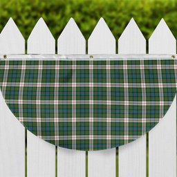 ScotsTee Shop Scottish Blair Dress Ancient Tartan Non-Pleated Fan Flag Bunting Banner