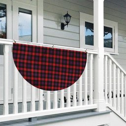 ScotsTee Shop Scottish Broun Modern Tartan Non-Pleated Fan Flag Bunting Banner