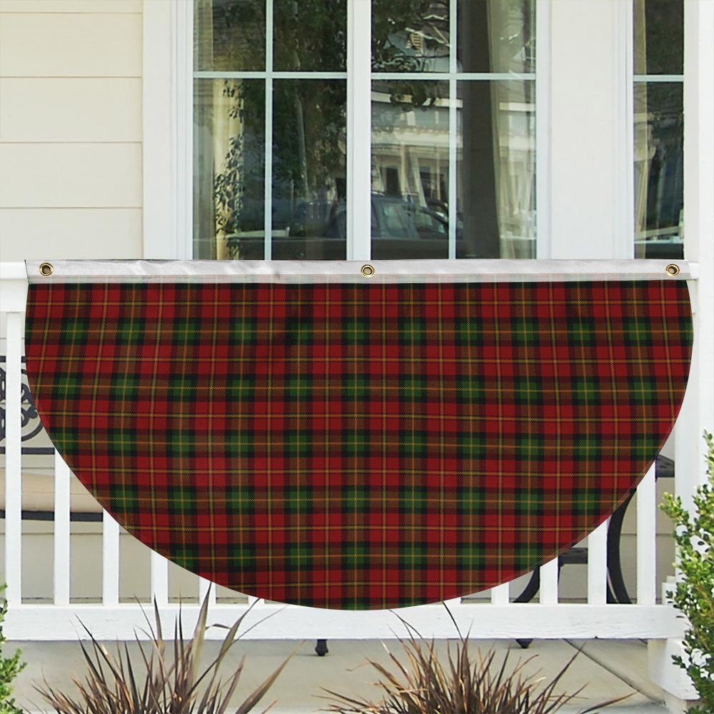ScotsTee Shop Scottish Blackstock Red Dress Tartan Non-Pleated Fan Flag Bunting Banner