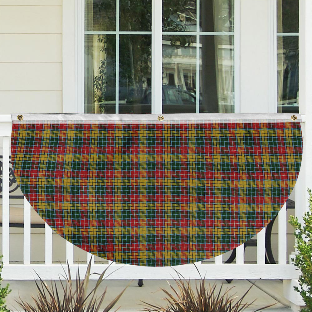 ScotsTee Shop Scottish Buchanan 1800 Tartan Non-Pleated Fan Flag Bunting Banner