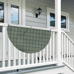 ScotsTee Shop Scottish Balfour Blue Tartan Non-Pleated Fan Flag Bunting Banner