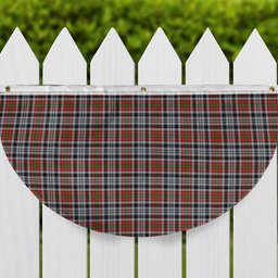 ScotsTee Shop Scottish Borthwick Dress Ancient Tartan Non-Pleated Fan Flag Bunting Banner