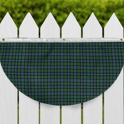 ScotsTee Shop Scottish Black Watch #3 Ancient Tartan Non-Pleated Fan Flag Bunting Banner