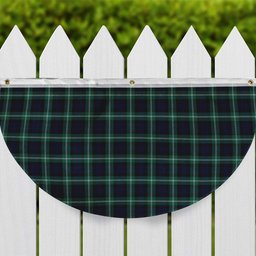 ScotsTee Shop Scottish Baillie of Polkemmet Modern Tartan Non-Pleated Fan Flag Bunting Banner