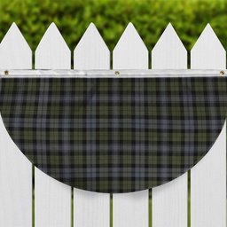 ScotsTee Shop Scottish Black Watch Large Sett Ancient Tartan Non-Pleated Fan Flag Bunting Banner