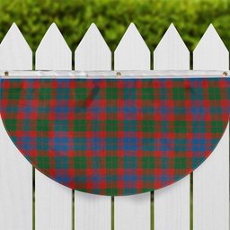 ScotsTee Shop Scottish Black Watch Pipe Band Ancient Tartan Non-Pleated Fan Flag Bunting Banner