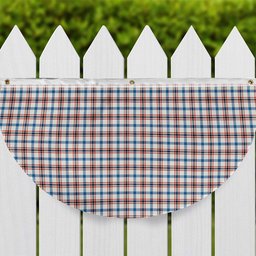 ScotsTee Shop Scottish Boswell Dress Ancient Tartan Non-Pleated Fan Flag Bunting Banner
