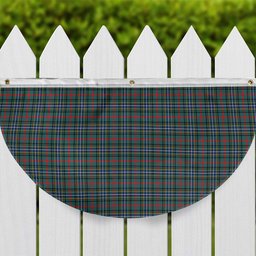 ScotsTee Shop Scottish Bisset Modern Tartan Non-Pleated Fan Flag Bunting Banner