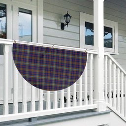 ScotsTee Shop Scottish Balfour Blue Modern Tartan Non-Pleated Fan Flag Bunting Banner