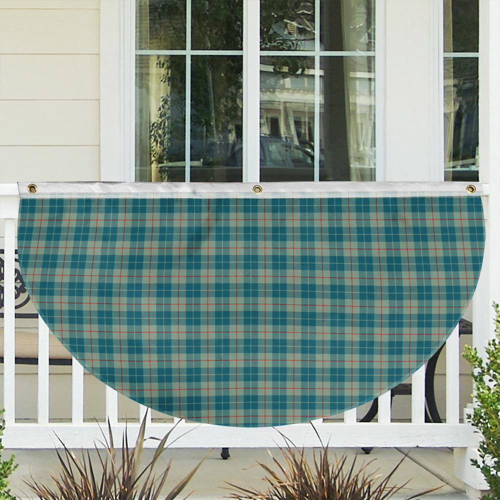 ScotsTee Shop Scottish Barclay Hunting #2 Ancient Clan Tartan Non-Pleated Fan Flag Bunting Banner