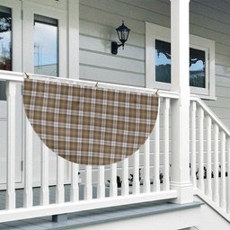 ScotsTee Shop Scottish Baillie Dress Ancient Clan Tartan Non-Pleated Fan Flag Bunting Banner