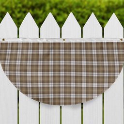 ScotsTee Shop Scottish Baillie Dress Ancient Clan Tartan Non-Pleated Fan Flag Bunting Banner