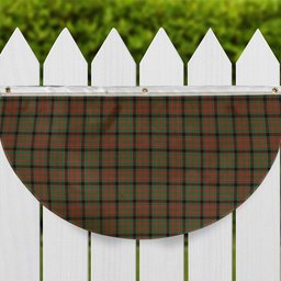 ScotsTee Shop Scottish Bowie Black Ancient Tartan Non-Pleated Fan Flag Bunting Banner