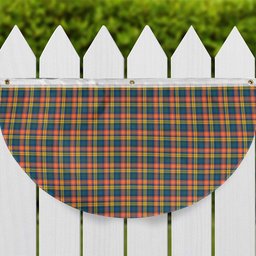ScotsTee Shop Scottish Buchanan Ancient Tartan Non-Pleated Fan Flag Bunting Banner