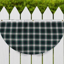 ScotsTee Shop Scottish Black Watch Dress Modern Tartan Non-Pleated Fan Flag Bunting Banner