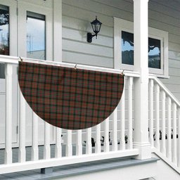 ScotsTee Shop Scottish Bowie Black Modern Tartan Non-Pleated Fan Flag Bunting Banner