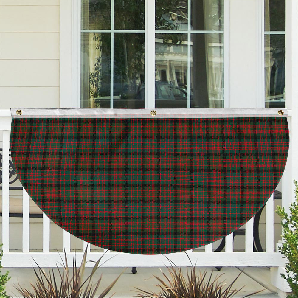 ScotsTee Shop Scottish Bowie Black Modern Tartan Non-Pleated Fan Flag Bunting Banner