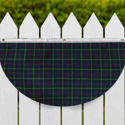 ScotsTee Shop Scottish Bannatyne Tartan Non-Pleated Fan Flag Bunting Banner