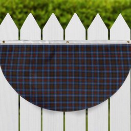 ScotsTee Shop Scottish Cockburn Brown Modern Tartan Non-Pleated Fan Flag Bunting Banner